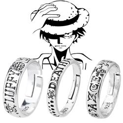 One piece anime ring