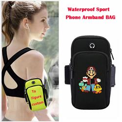 super Mario anime wateroof sport phone armband bag