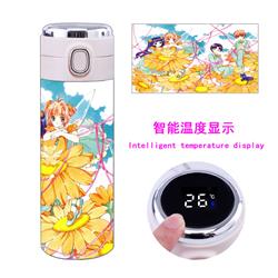Card Captor Sakura anime Intelligent temperature measuring water cup 450ml