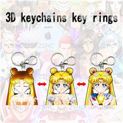 Sailor Moon Crystal anime 3d keychain