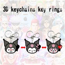 Kuromi anime 3d keychain