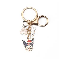 Kuromi anime keychain