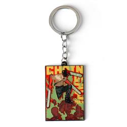 chainsaw man anime keychain