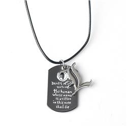 Death Note anime necklace