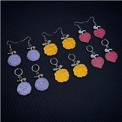 One piece anime earring