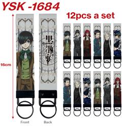 Kuroshitsuji anime keychain 12 pcs a set