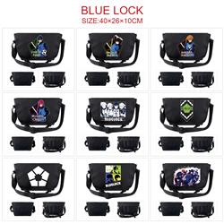 Blue Lock anime messenger bag 40*26*10cm