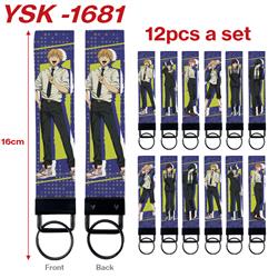 chainsaw man anime keychain 12 pcs a set