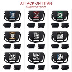 Attack On Titan anime messenger bag 40*26*10cm