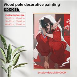 Inuyasha anime wooden frame painting 60*90cm