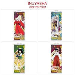 Inuyasha anime wallscroll 25*70cm price for 5 pcs