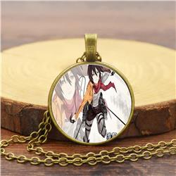 Attack On Titan anime necklace