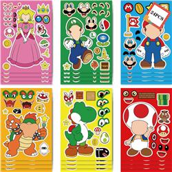 super Mario anime DIY sticker price for 12 pcs