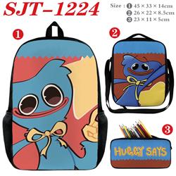 Poppy Playtime anime Backpack  a set