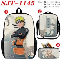 Naruto anime Backpack a set