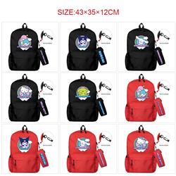 Kuromi anime Backpack bag+pencil bag