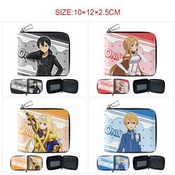 sword art online anime wallet 10*12*2.5cm