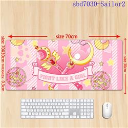 Sailor Moon Crystal anime mouse pad 70*30*0.3cm（lockrand）