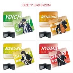 Blue Lock anime wallet 11.5*9.5*2cm