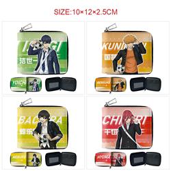 Blue Lock anime wallet 10*12*2.5cm