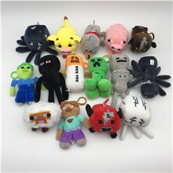 Minecraft anime Plush toy 9-15cm 15pcs a set