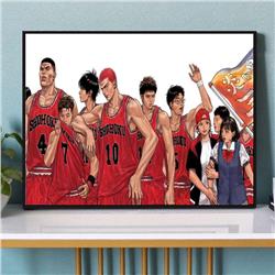 Slam dunk anime DIY digital oil painting with frame(boxed)40*50cm