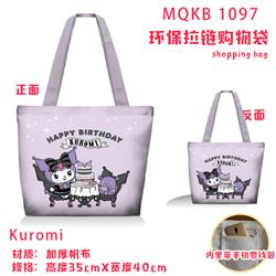 Kuromi anime shopping bag