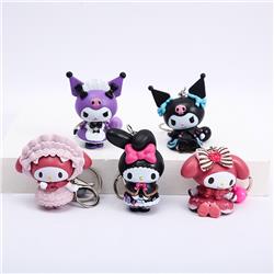 Kuromi anime Keychain price for a set 3.8cm