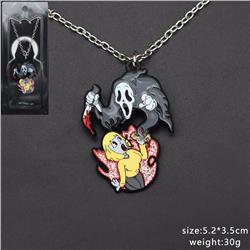 scream anime necklace