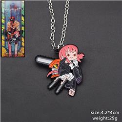 chainsaw man anime necklace