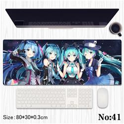 Hatsune Miku anime Mouse pad 80*30*0.3cm