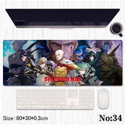 One Punch Man anime Mouse pad 80*30*0.3cm