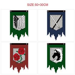 Attack On Titan anime flag 50*30cm