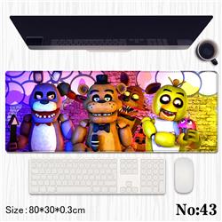 Five Nights at Freddy's anime Mouse pad 80*30*0.3cm