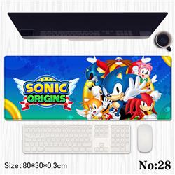 Sonic anime Mouse pad 80*30*0.3cm