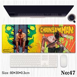 chainsaw man anime Mouse pad 80*30*0.3cm