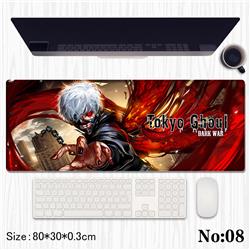 Tokyo Ghoul anime Mouse pad 80*30*0.3cm