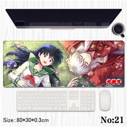 Inuyasha anime Mouse pad 80*30*0.3cm
