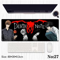 Death Note anime Mouse pad 80*30*0.3cm
