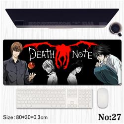 Death Note anime Mouse pad 80*30*0.3cm