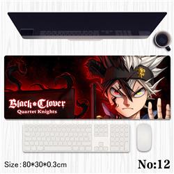 Black Clover anime Mouse pad 80*30*0.3cm