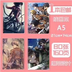 Attack On Titan anime notebook