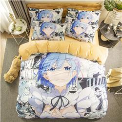 Re Zero Kara Hajimeru Isekai Seikatsu anime bedsheet four piece set for autumn and winter 1.5m