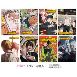 chainsaw man anime poster price for a set of 8 pcs