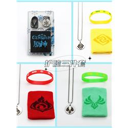 Genshin Impact anime wristband set