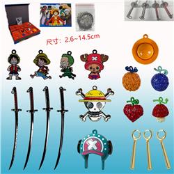 One piece anime necklace set