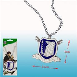 Attack On Titan anime necklace