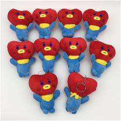 BTS anime Plush toy 12cm 10 pcs a set