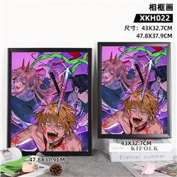 chainsaw man anime painting 43*32.7cm,47.8*37.9cm