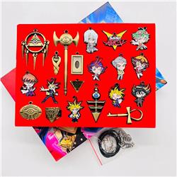 Yu Gi Oh anime keychain a set